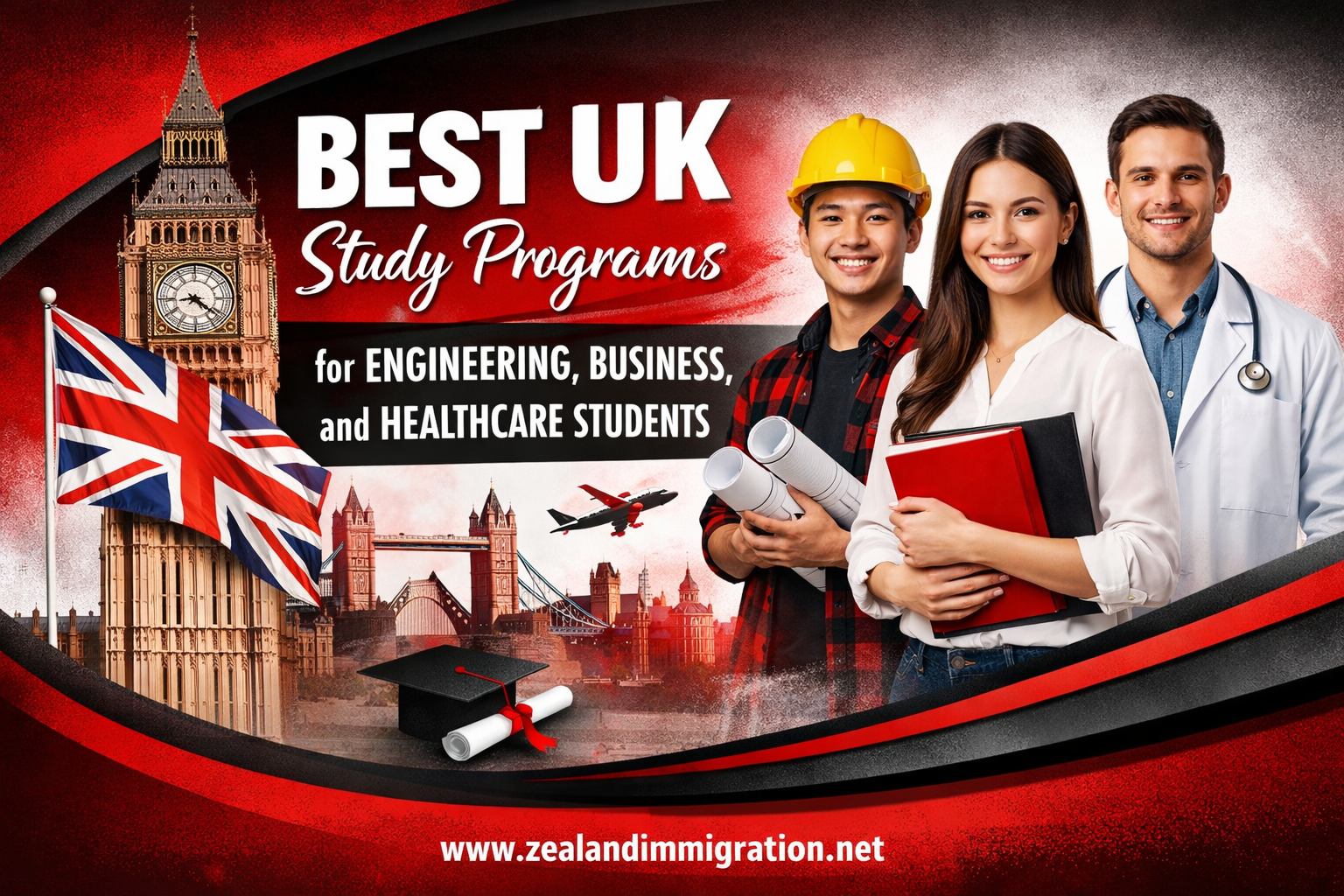 Best UK Study Programs for Engineering, Business, and Healthcare Students
